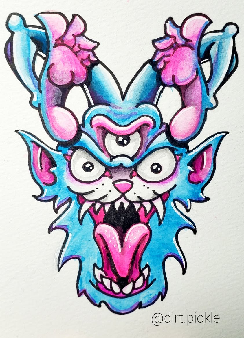 Water Color Cat